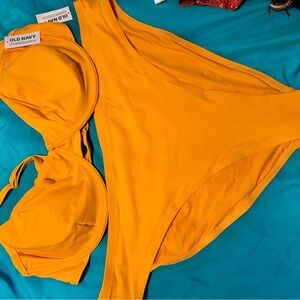 Old Navy Vibrant Yellow Swimwear